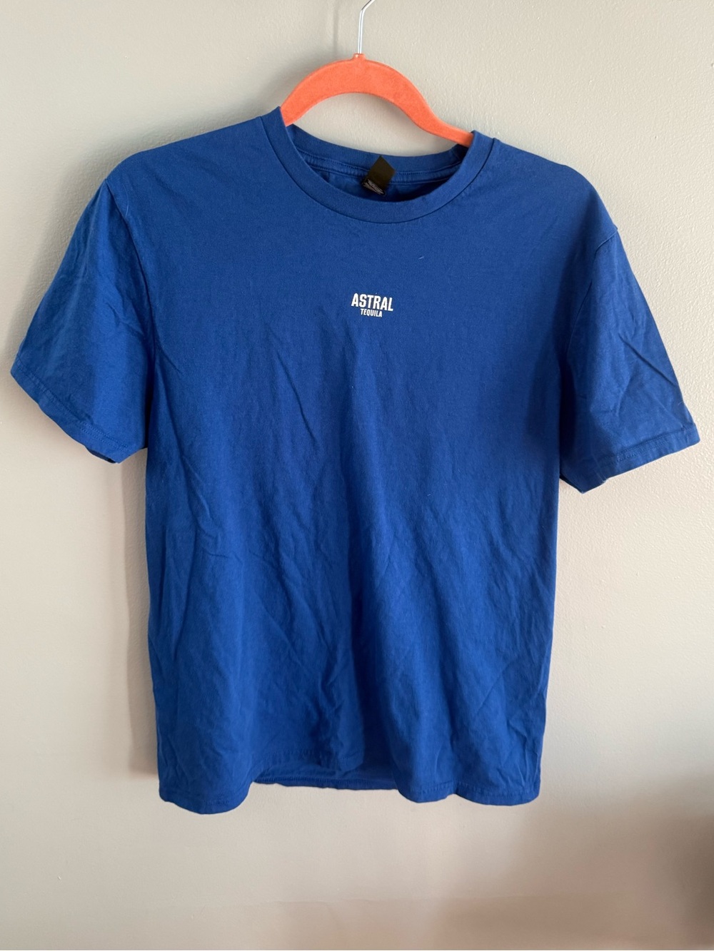Short Sleeve Crewneck T-Shirt in Royal Blue ASTRAL TEQUILA